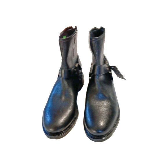 Avellini Woman's Portuguese Genuine Leather Harnrss Moto Boots - Sz 6.5 - Picture 11 of 12